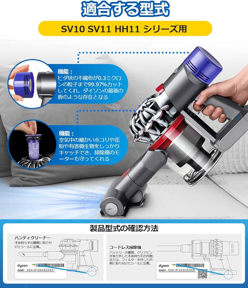 Amazon.co.jp: isinlive ダイソン 掃除機 V7 V8 SV10 SV11 H11