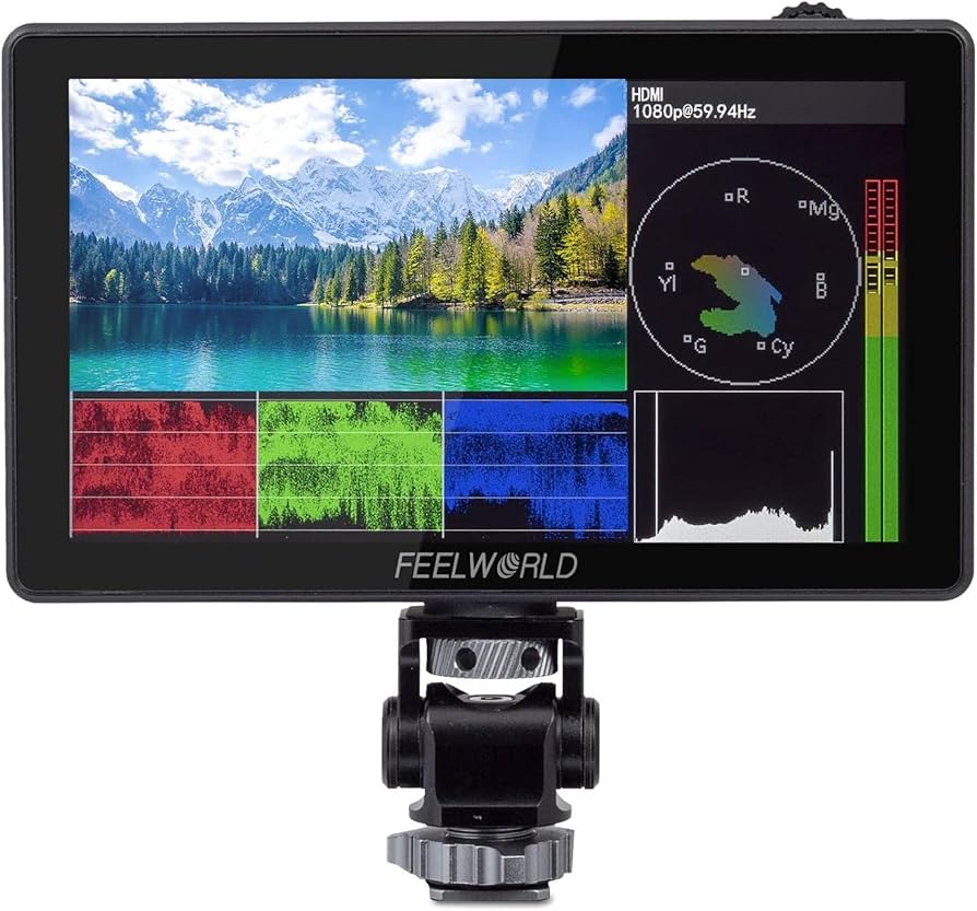 Amazon | FEELWORLD 5.5インチ LUT5 カメラモニター 輝度3000nit 5.5