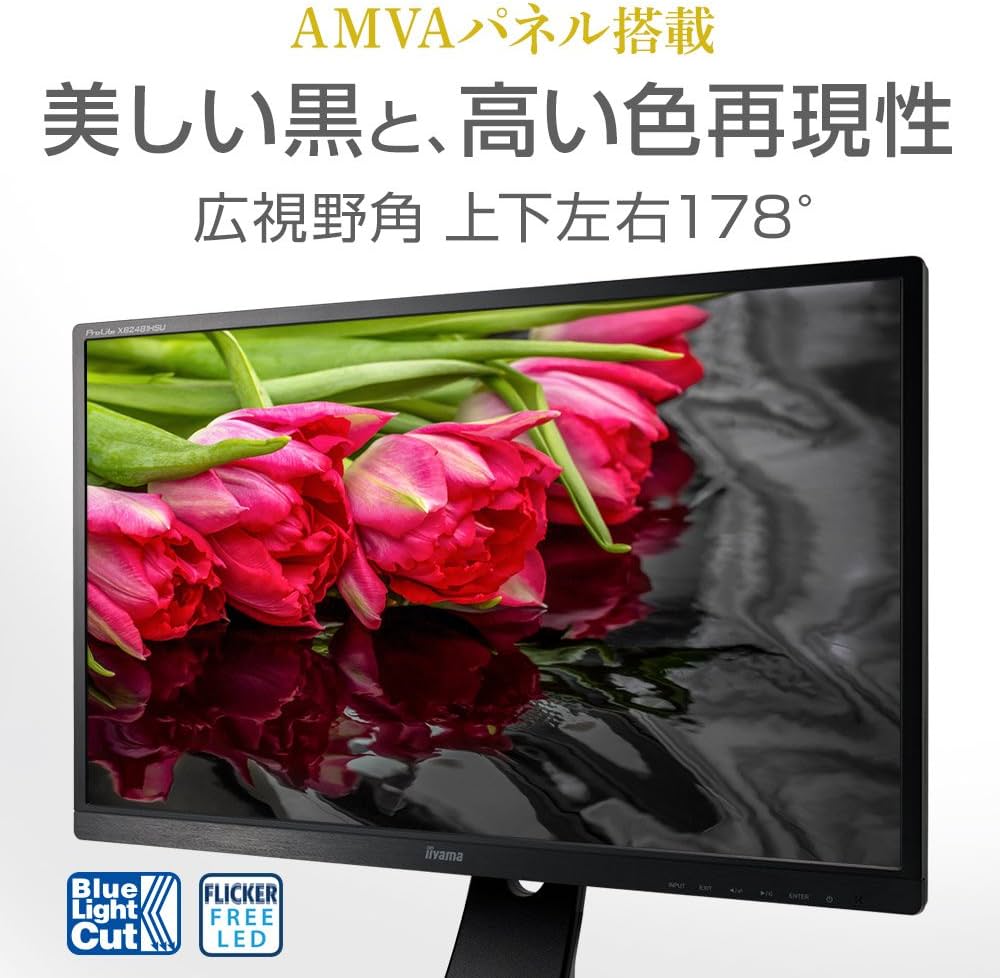 Amazon.co.jp: iiyama モニター ディスプレイ XB2481HSU-B3 (23.8