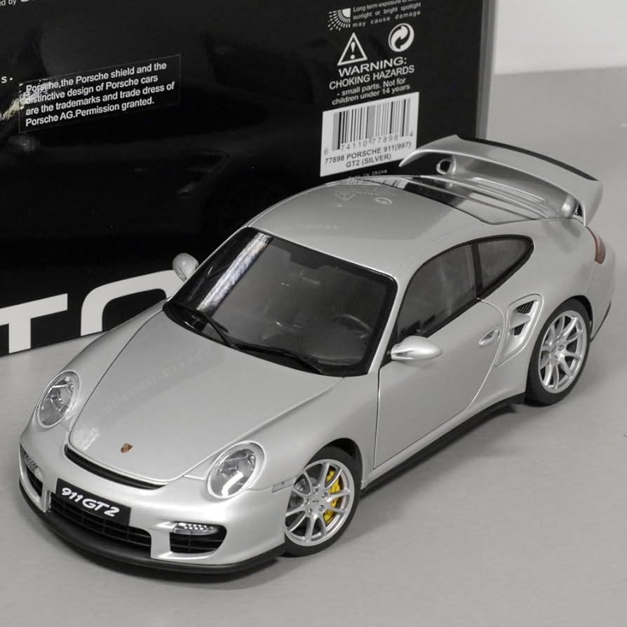 Amazon | AUTOart 1/18 ポルシェ 911 (997) GT2 (シルバー) B6 完成品
