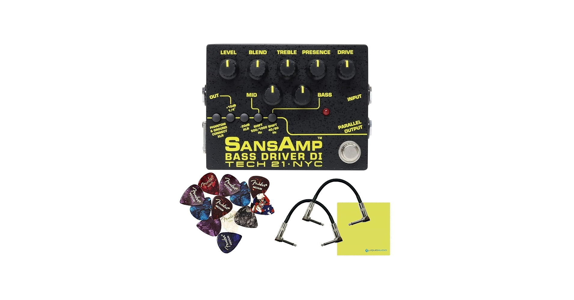 Amazon.com: Tech 21 SansAmp Bass Driver DI V2 Pedal Bundle - DI