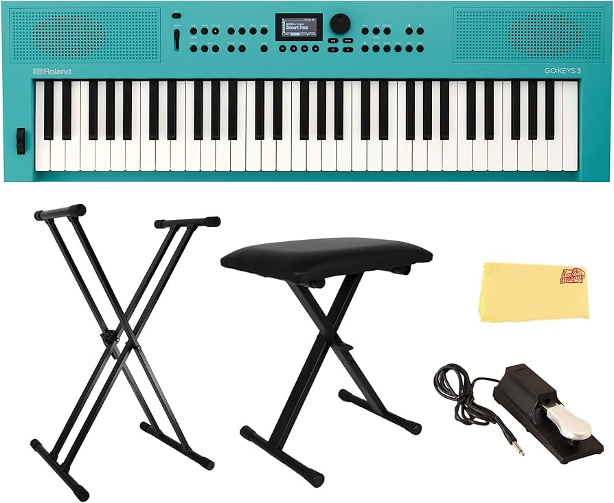 Amazon.com: Roland GO:KEYS 3 Turquoise Music Creation Keyboard