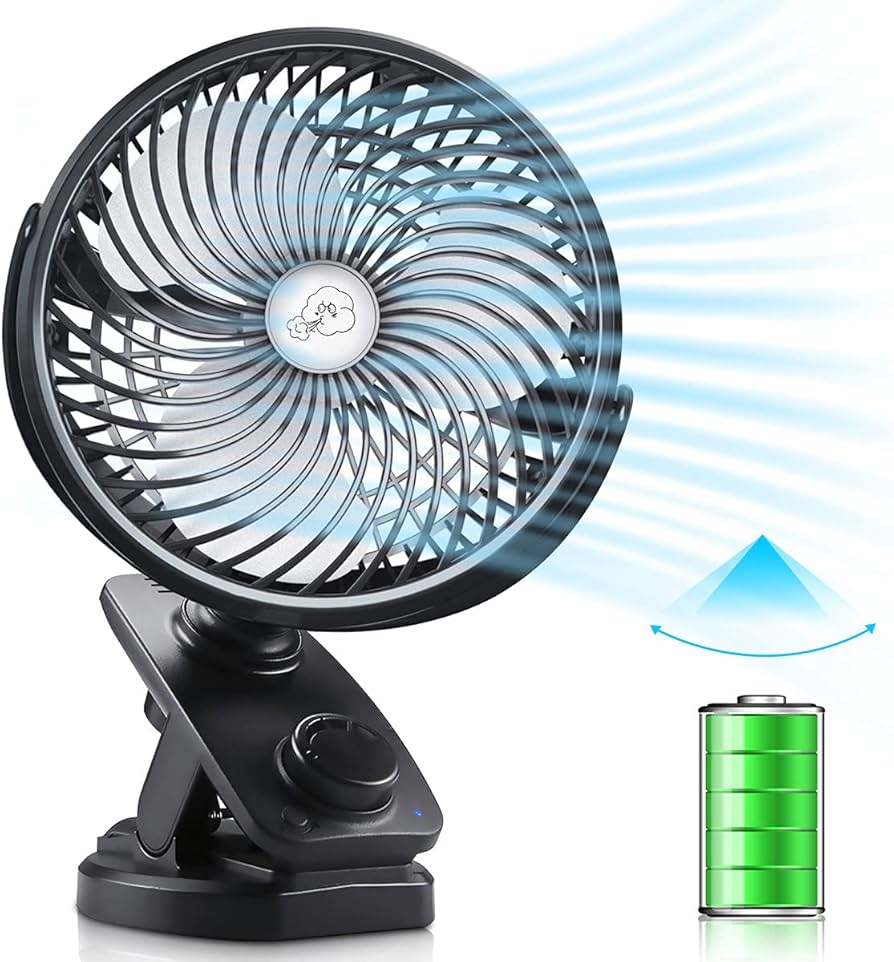 Amazon | 【自動首振り＆風量無段階調節】 卓上扇風機 小型扇風機 静音