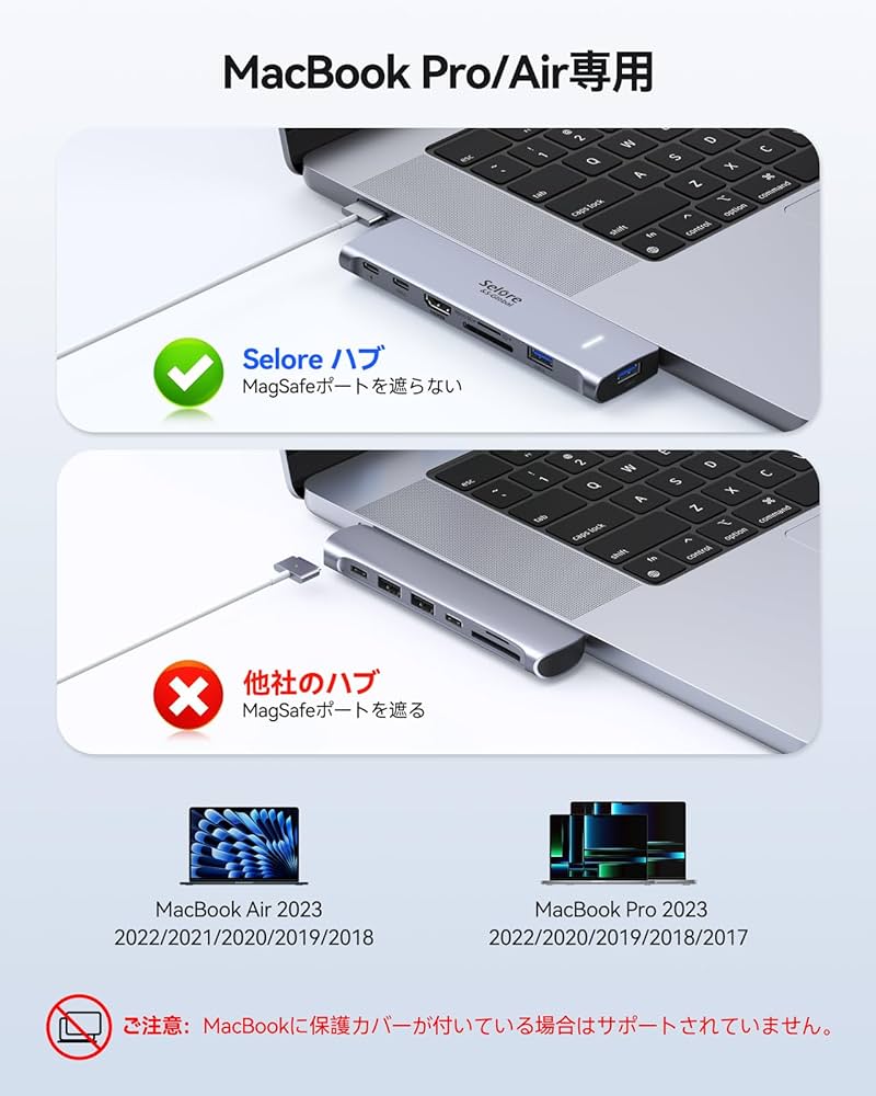 Amazon | MacBook Air ハブ macbook ハブ mac ハブ 7in2 Macbook Pro