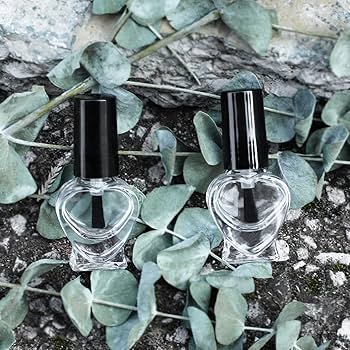 Amazon.co.jp: Agidea 空のマニキュアボトル ハート型 空の爪磨き