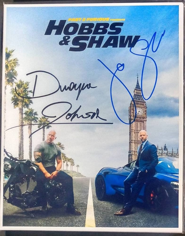 ハリウッド映画 ドウェイン・ジョンソン 直筆サイン入りフォト