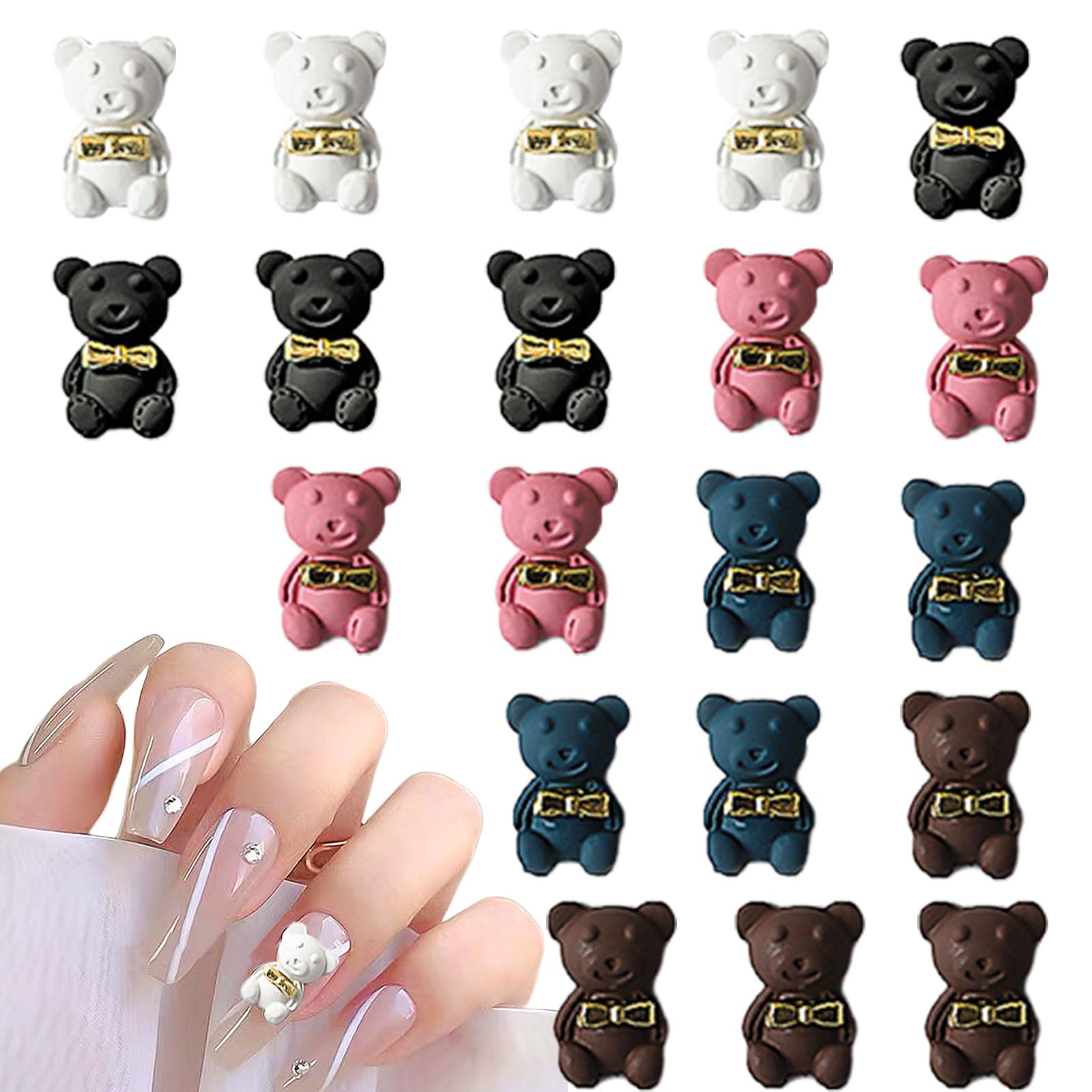 Amazon | ネイルパーツ くま 20個セット クマ ネイルパーツ 可愛い