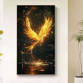 Amazon.co.jp: 鳳凰 ダイヤモンドアート キット, ダイヤモンドアート