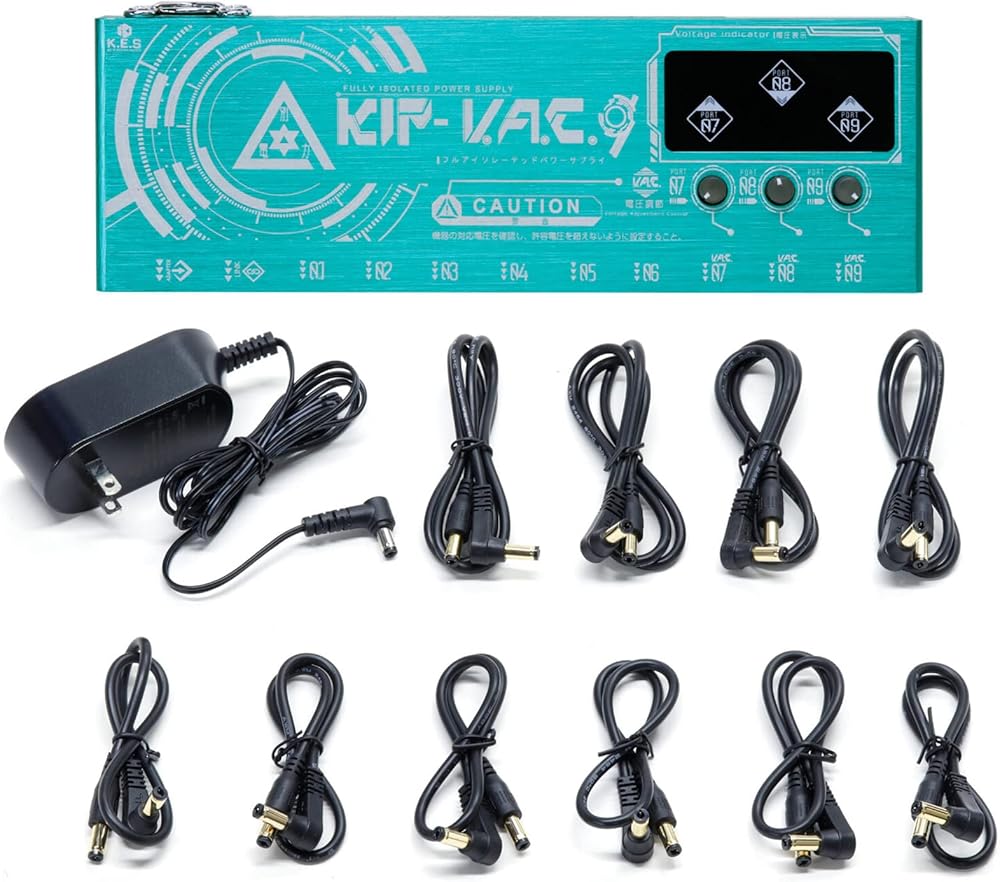 K.E.S KIP-V.A.C.9 - 6.5V〜18Vポート3つ、9.8Vポート6つ装備したフル