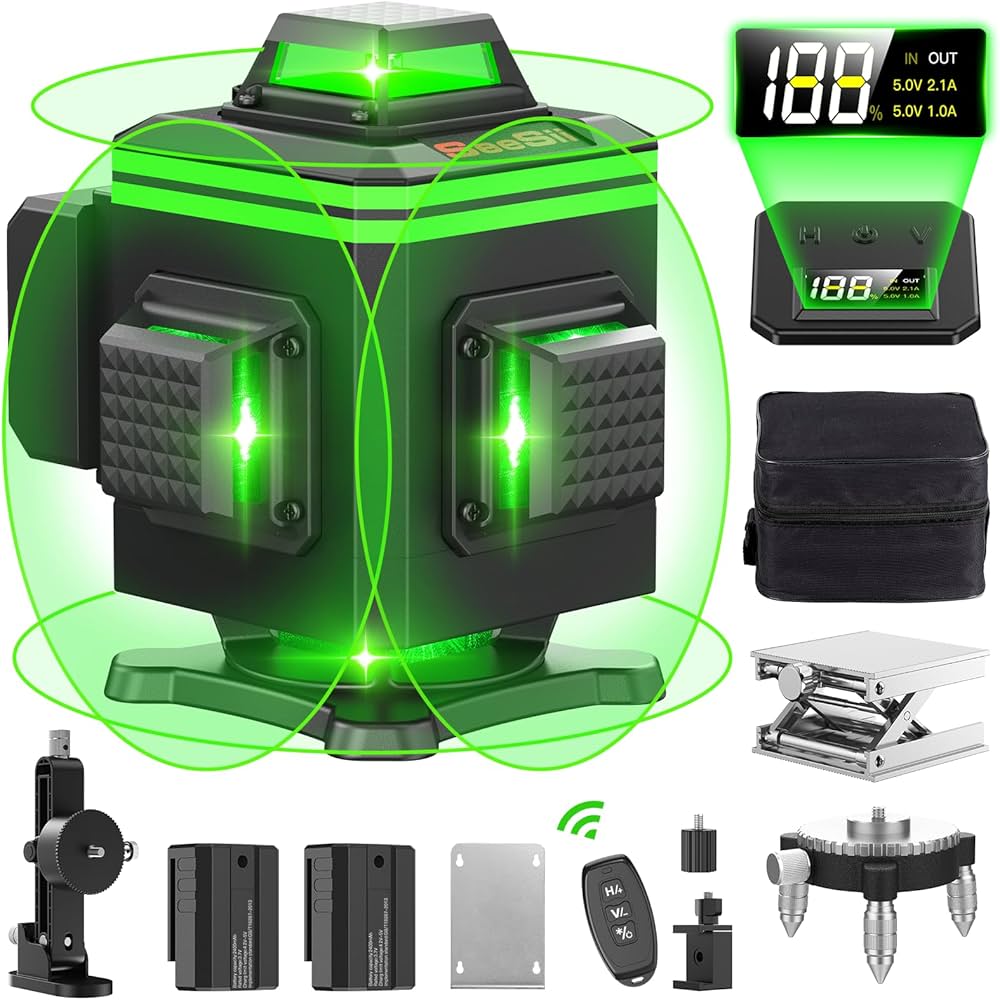 Amazon | 【2026最新改良】SEESII レーザー墨出し器 グリーンレーザー