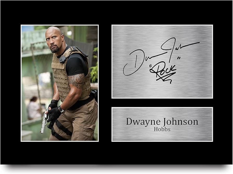 Amazon.co.jp: HWC Trading ドウェイン・ジョンソン ギフト サイン入り
