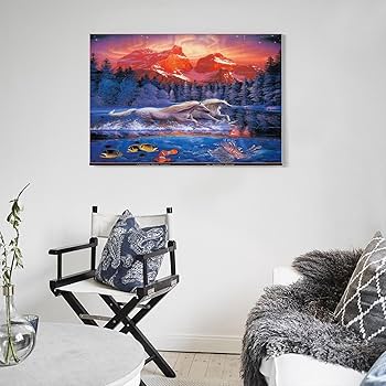 Amazon.co.jp: 別の世界のクリスチャン・リース・ラッセン 壁掛け