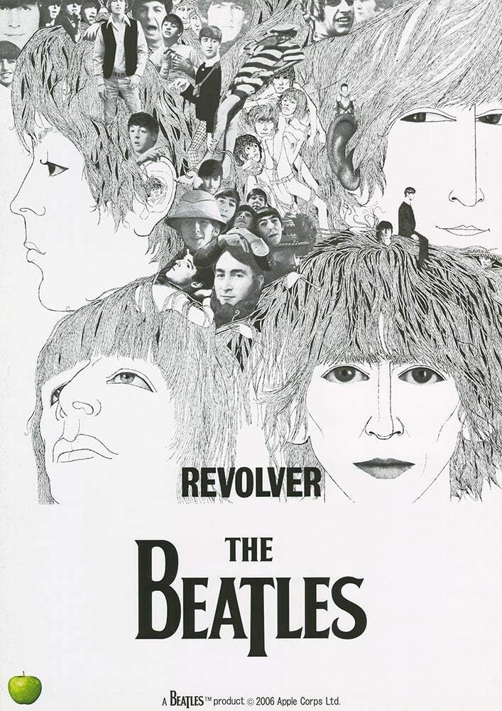 ビートルズ モノクロポスター 長方形 ビートルズ モノクロポスター