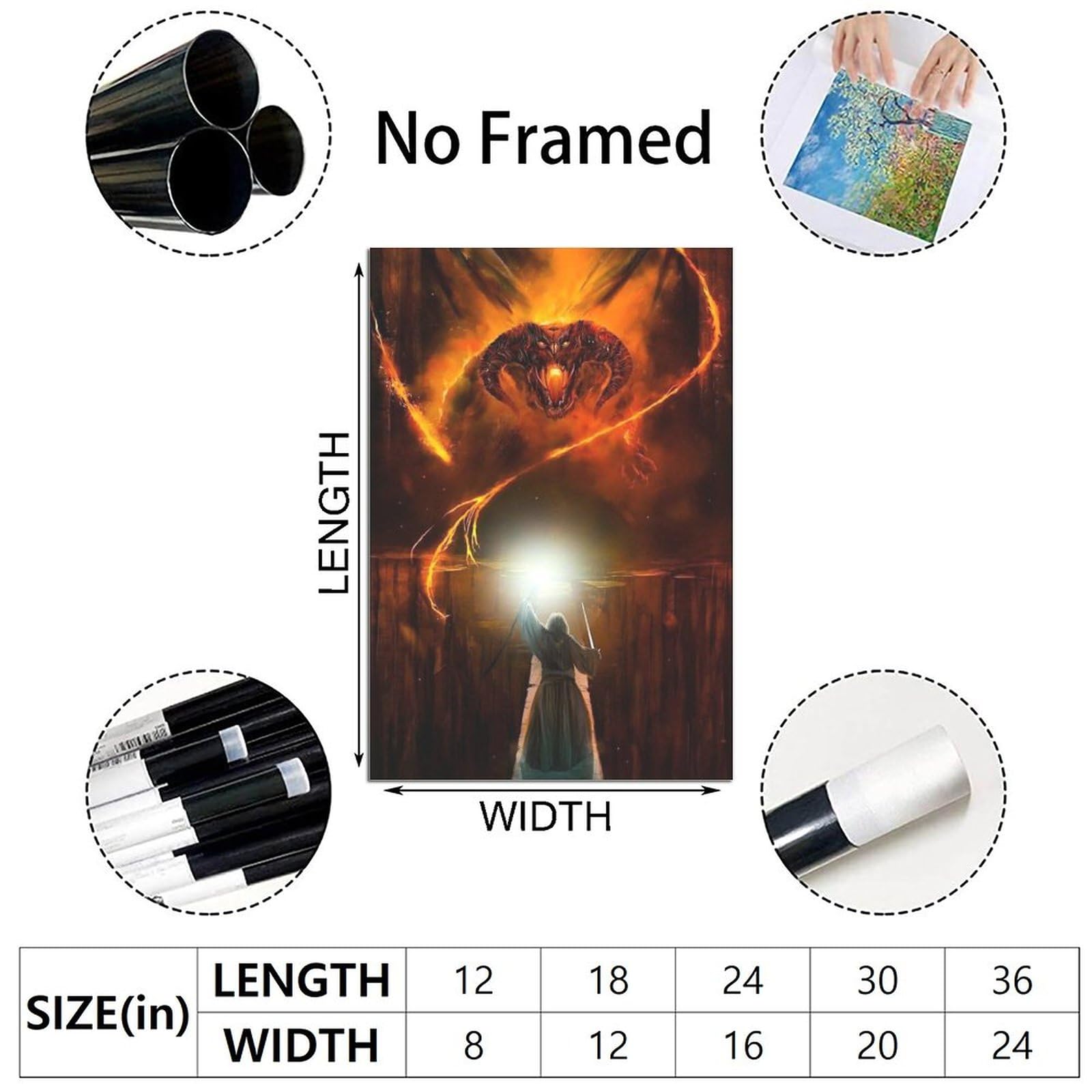 Amazon.co.jp: Hffancy ロード・オブ・ザ・リング ガンダルフ対