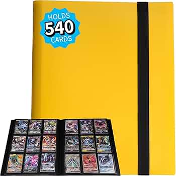 Amazon.com: 540 Cards Trading Card Binder – 9 Pocket Card Album