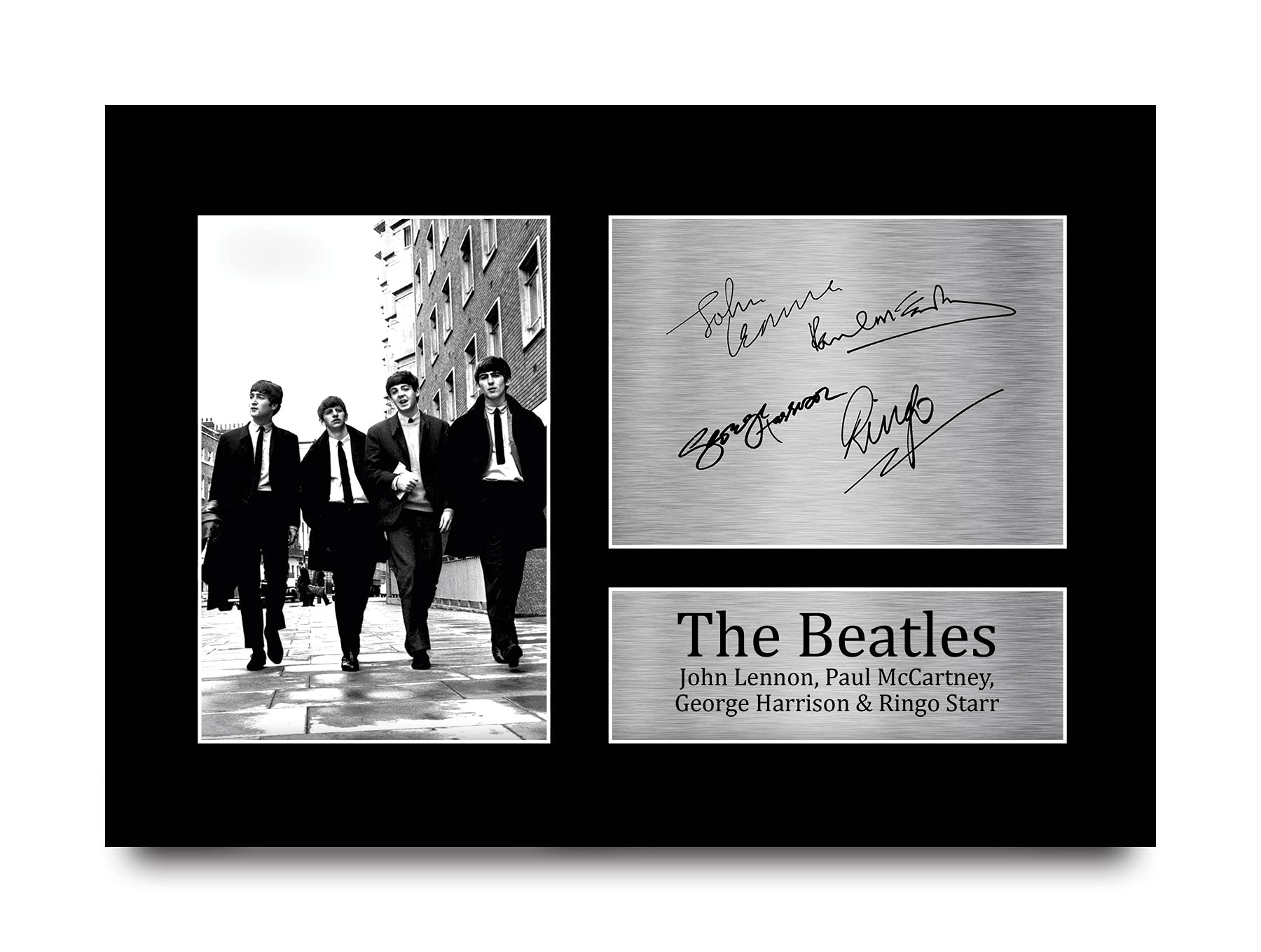 Amazon.co.jp: HWC Trading The Beatles サイン入り A4 プリント