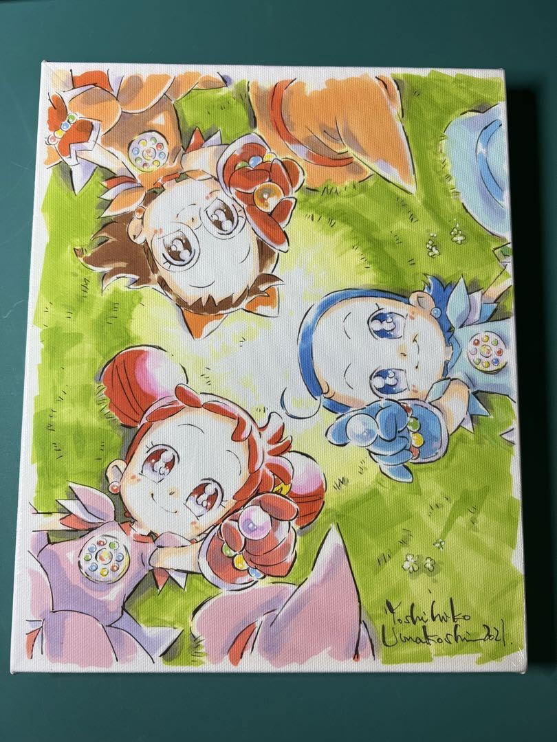 Amazon.co.jp: おジャ魔女どれみ キャンバスアート 馬越嘉彦 描き