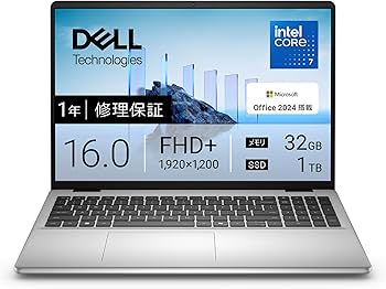 Amazon.co.jp: Dell ノートパソコン Dell 16 DC16251 16インチ Intel