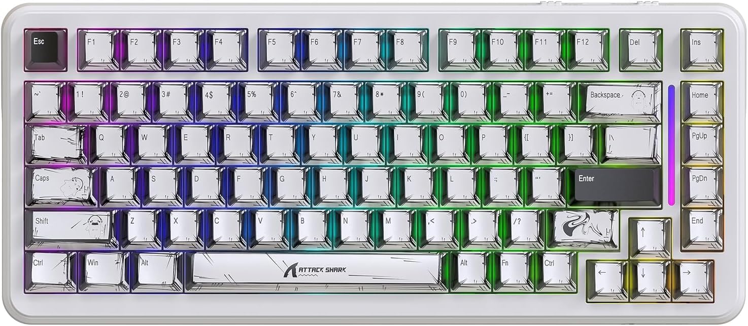 Amazon.com: ATTACK SHARK X82PRO HE Wireless Rapid Trigger RGB