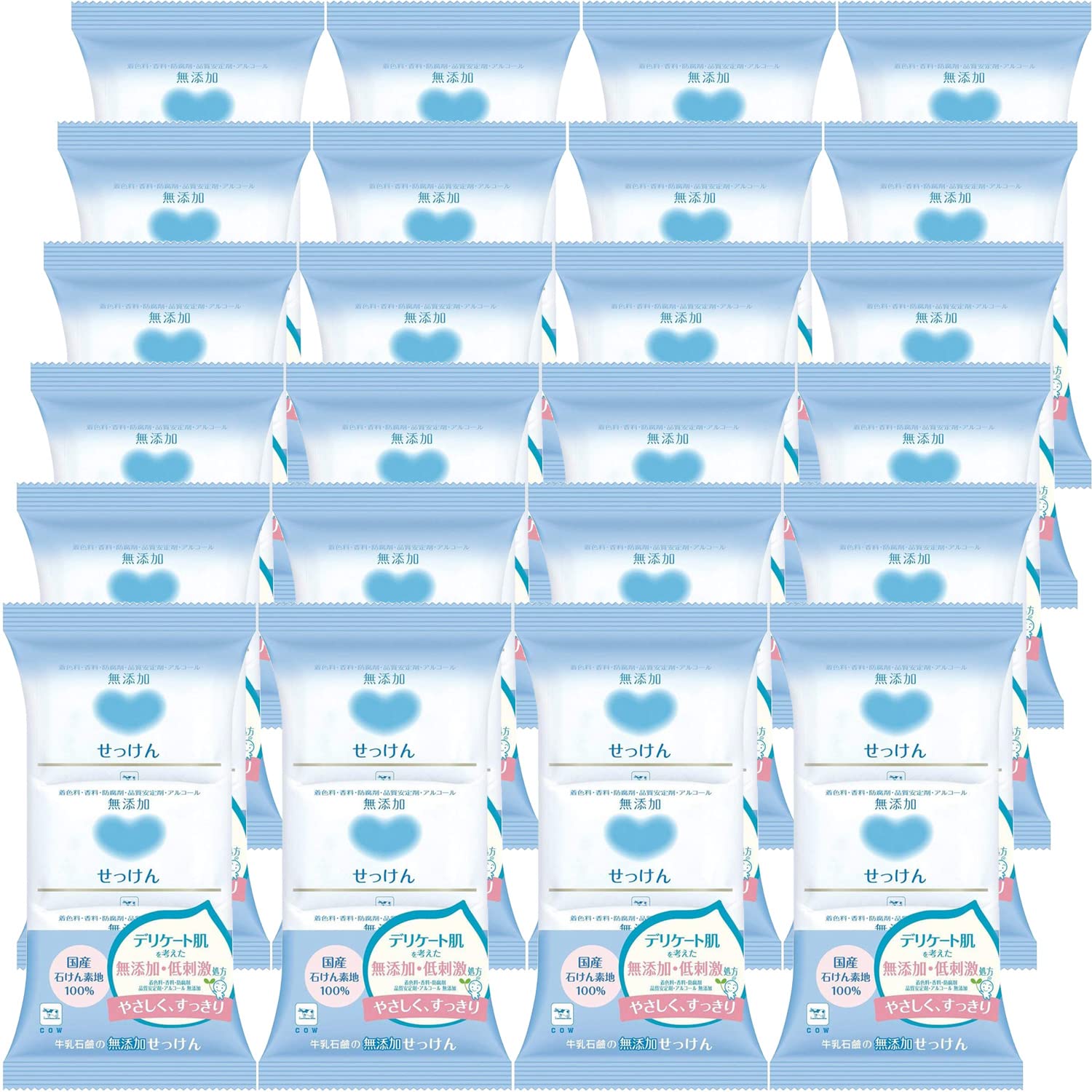 Amazon | 牛乳石鹸 カウブランド 無添加 せっけん 100g・3個入×24点