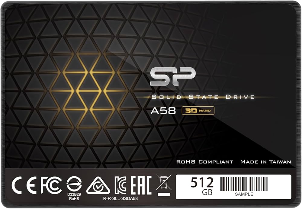 Amazon | Silicon Power Ace A58 512GB 2.5 Inch SATA III SSD, 3D