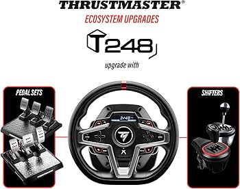 Amazon.com: Thrustmaster T248 Racing Wheel & Magnetic Pedals for