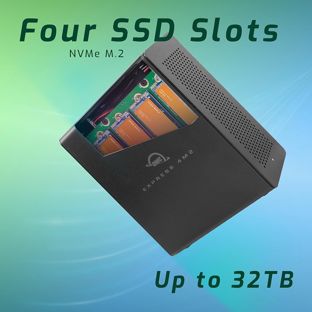 OWC Express 4M2 4-Slot M.2 NVMe SSD Enclosure without SoftRaid