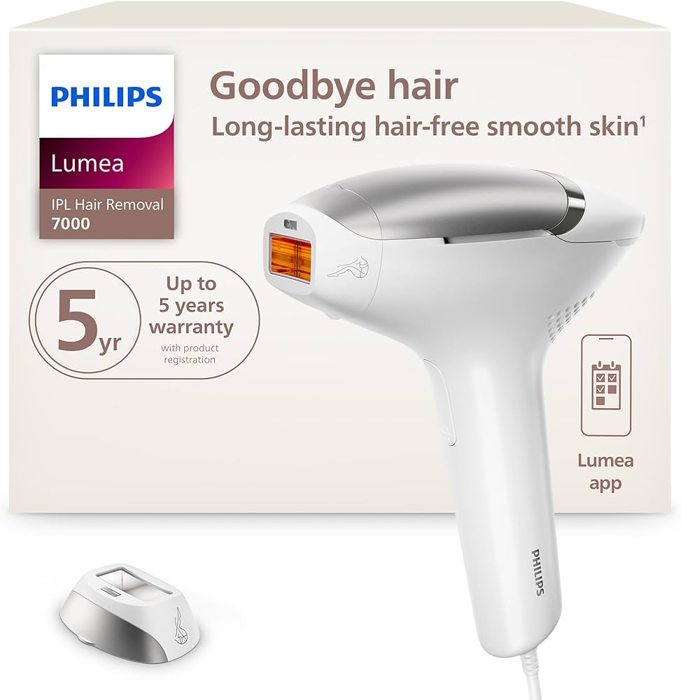 Amazon.com: Philips Lumea 7000 Series IPL Hair Removal Device, for