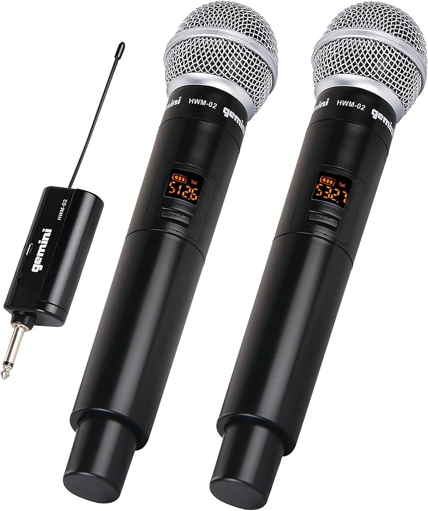 Amazon.com: Gemini HWM02 UHF Wireless Microphone Dynamic System w
