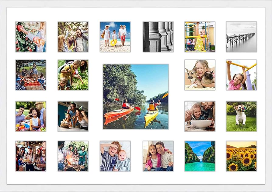 Amazon.com - Instagram 21-Opening White Collage Frame With Mat
