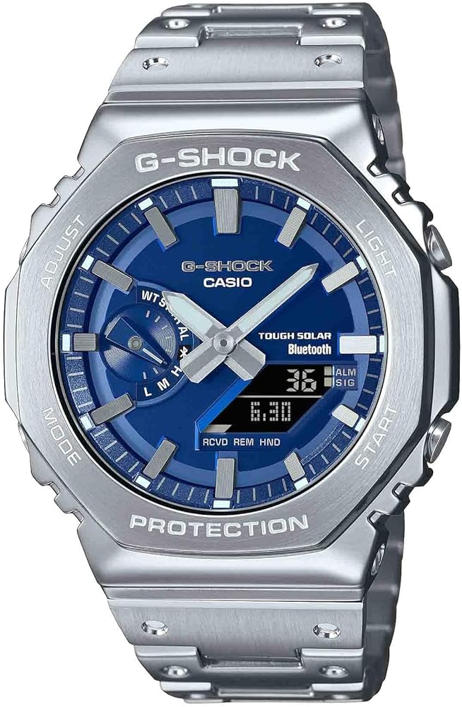 Amazon.com: Casio G-Shock Full Metal 2100 Series Blue Dial