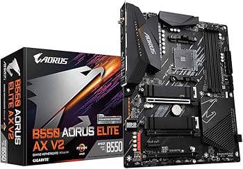Amazon | Gigabyte B550 AORUS ELITE AX V2 マザーボード - AMD Ryzen