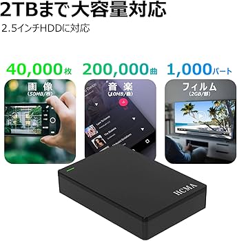 Amazon | 【Amazon.co.jp 限定】HCMA 外付けHDD 外付けハードディスク