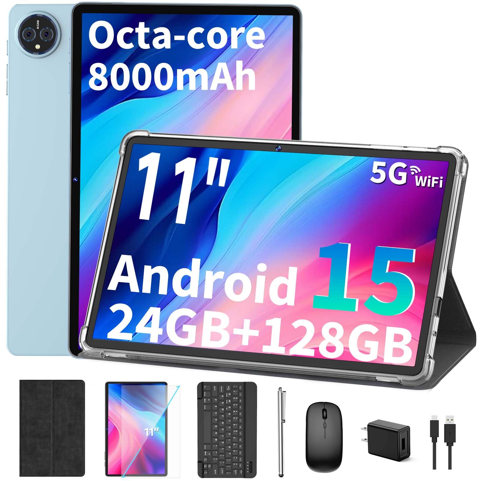 Amazon.com : 2026 11 inch Tablet, Android 15 Tablet with Keyboard