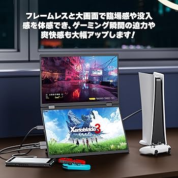 Amazon.co.jp: cocopar デュアルモバイルモニター 15.6インチ FHD