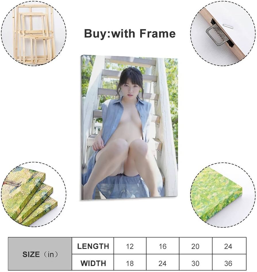 Amazon.co.jp: 装飾画写真葉月つばさポスター1 キャンバスアート