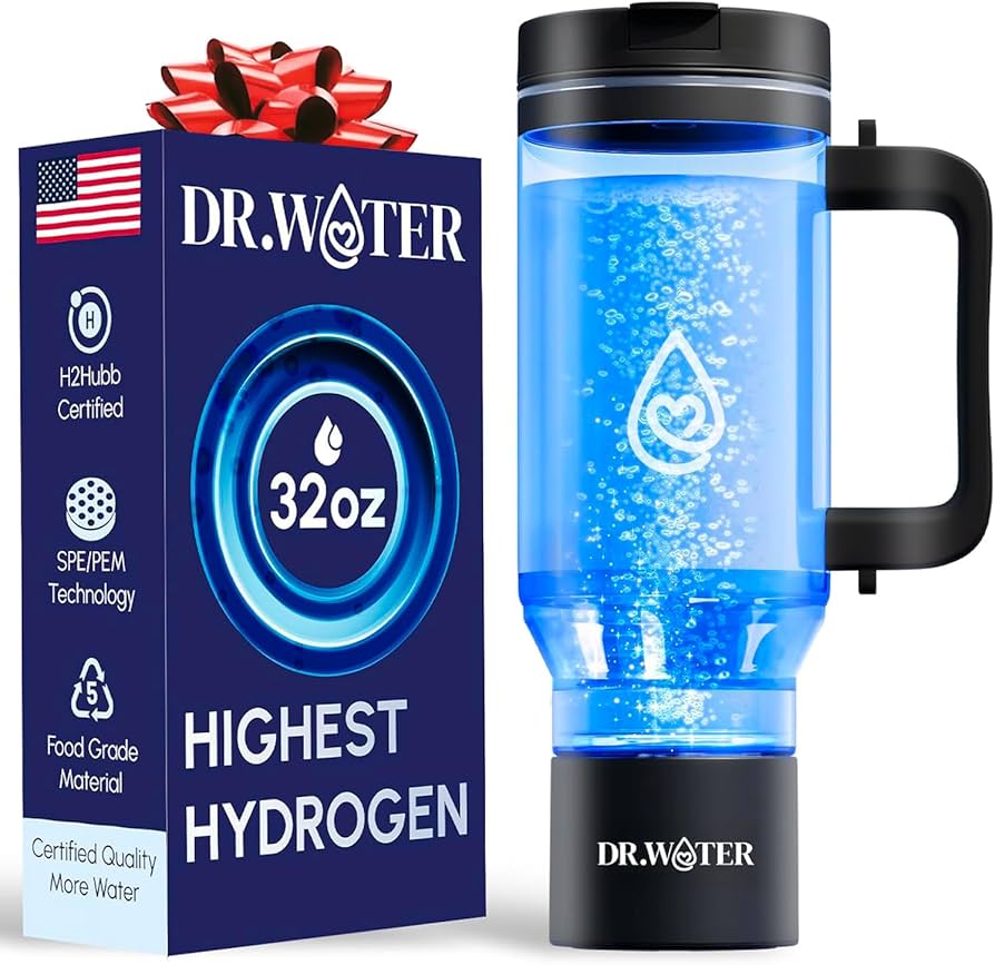 Dr.Water Hydrogen Water Bottle | 3X More Hydrogen | 32oz Hydrogen