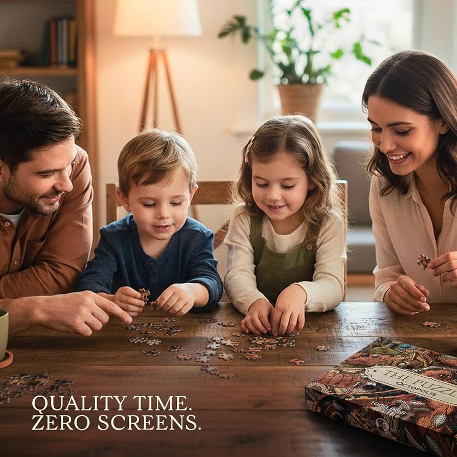 Amazon.com: HUNGRY MINDS Octopolis 1000 Piece Jigsaw Puzzle for