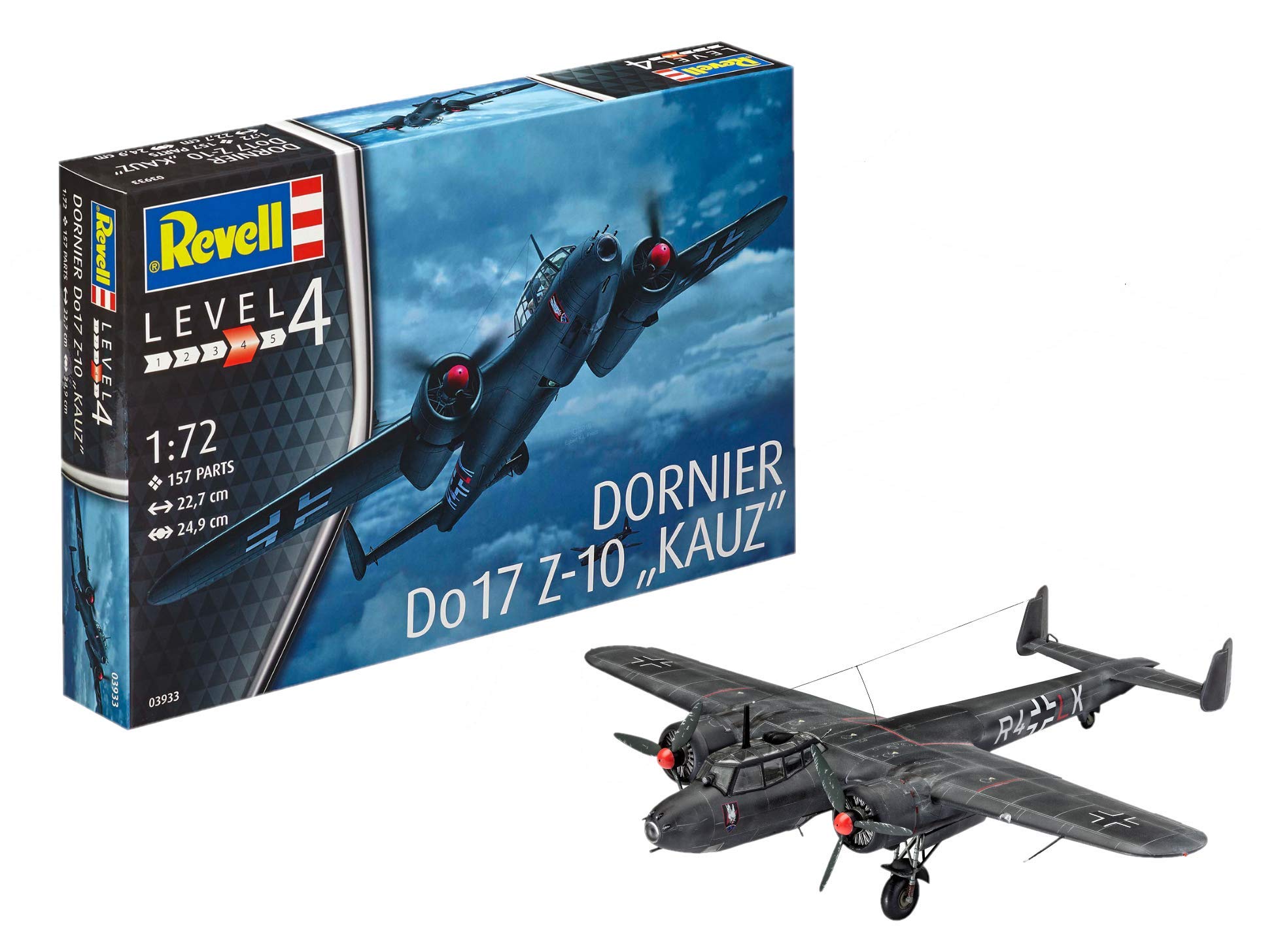 Amazon | ドイツレベル 1/72 ドイツ空軍 ドルニエ Do17Z-10 プラモデル