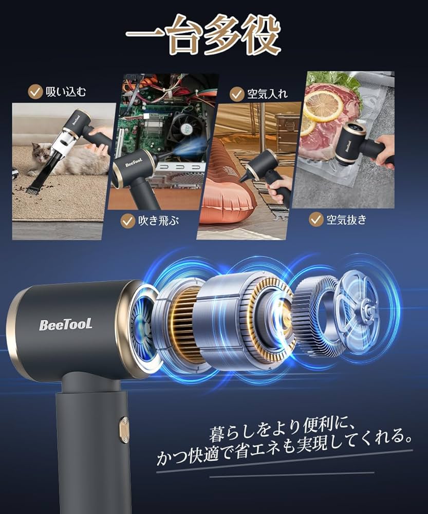 Amazon.co.jp: ハンディクリーナー 多機能【2024新進化 】BeeTool 車用