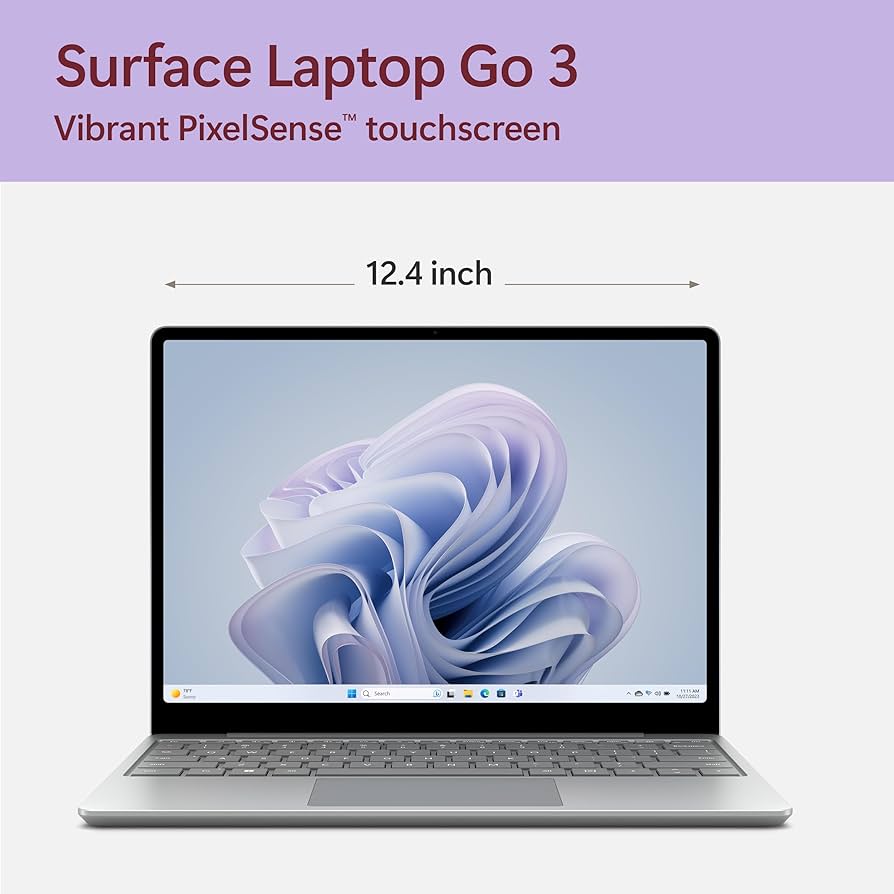 Amazon.com: Microsoft Surface Laptop Go 3 (2023) - 12.4