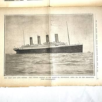 Amazon.co.jp: 超希少本物 タイタニック号 沈没5日後に発行された追悼