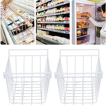 Amazon.co.jp: 冷凍庫収納ビン、パントリー用スチールホワイトPE