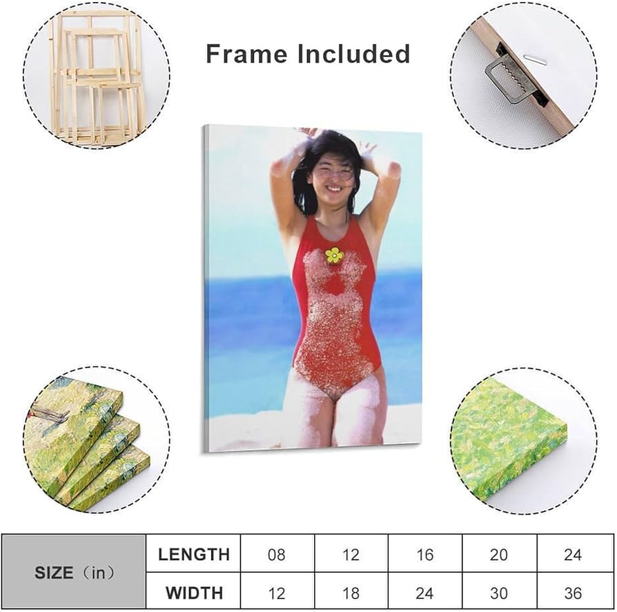 Amazon.co.jp: 中山美穂女優レトロ水着写真1ポスター クール ポスター