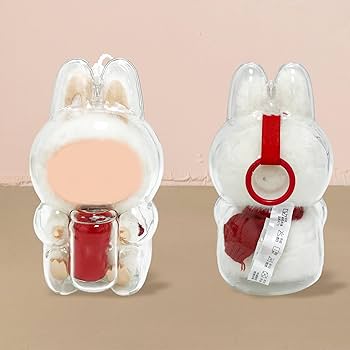 Amazon.com: LUFEEMGA Protective Case for LABUBU Sitting Happy