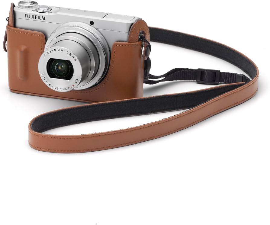 Amazon | FUJIFILM デジタルカメラXQ1用速写レザーケース ブラウン F