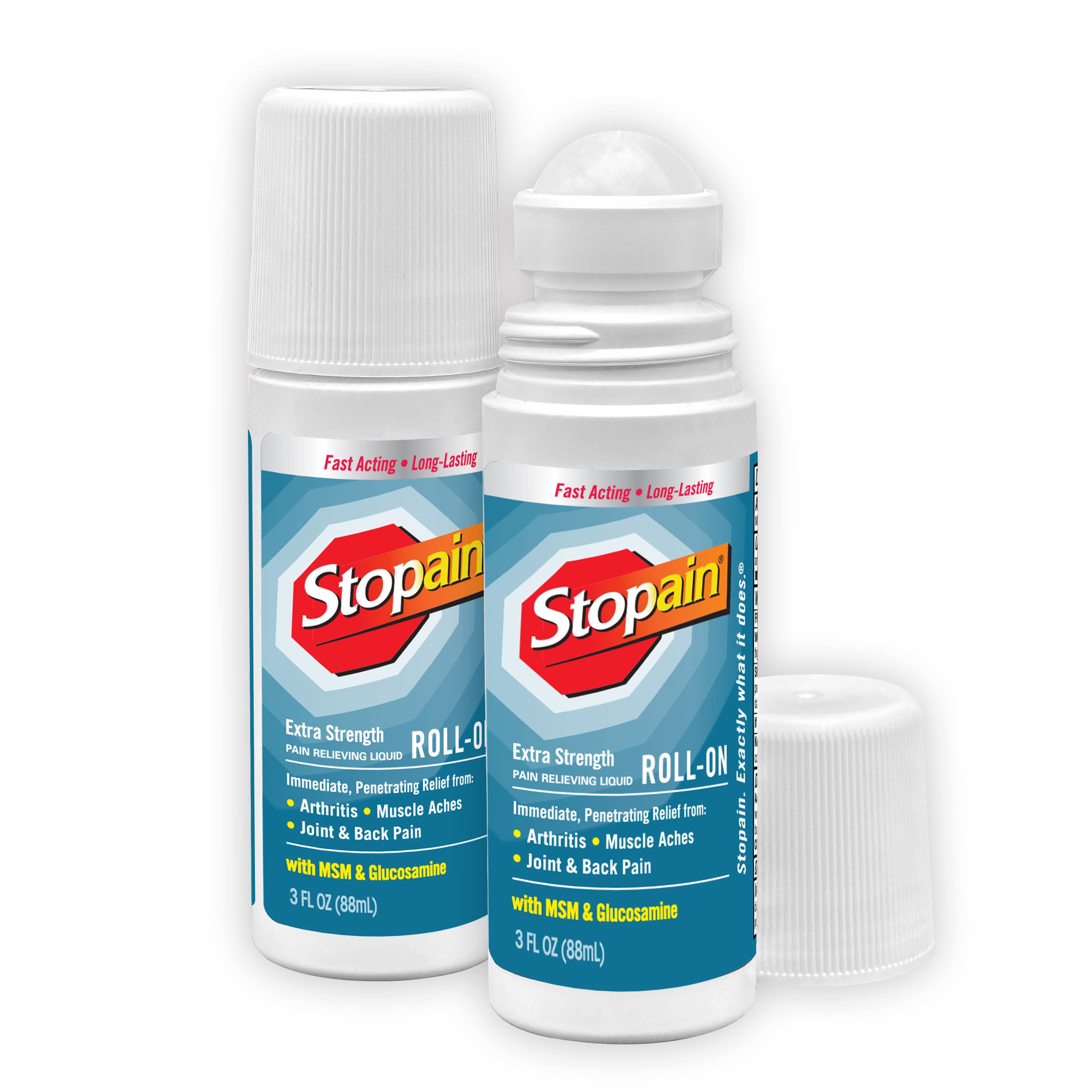 Amazon.com: Stopain Pain Relief Roll On Gel 3oz (2 Pack) USA Made