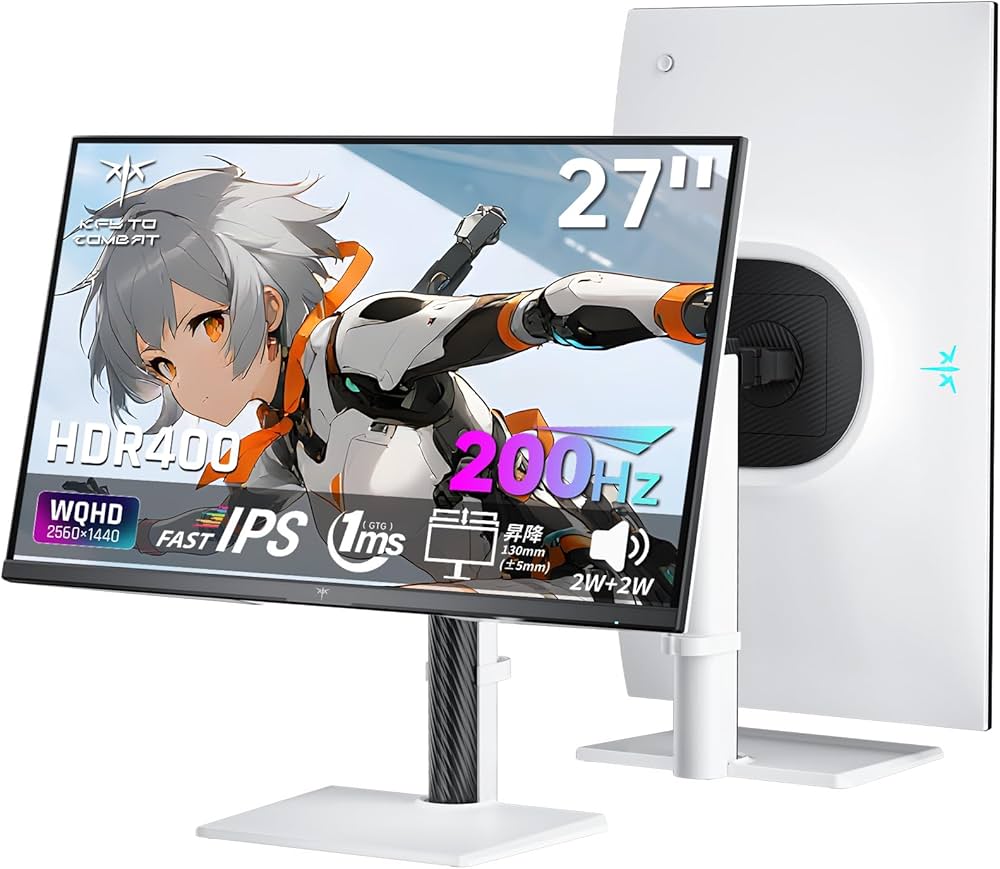 Amazon.co.jp: KTC 27インチ WQHD(2560×1440) 200Hzゲーミングモニター