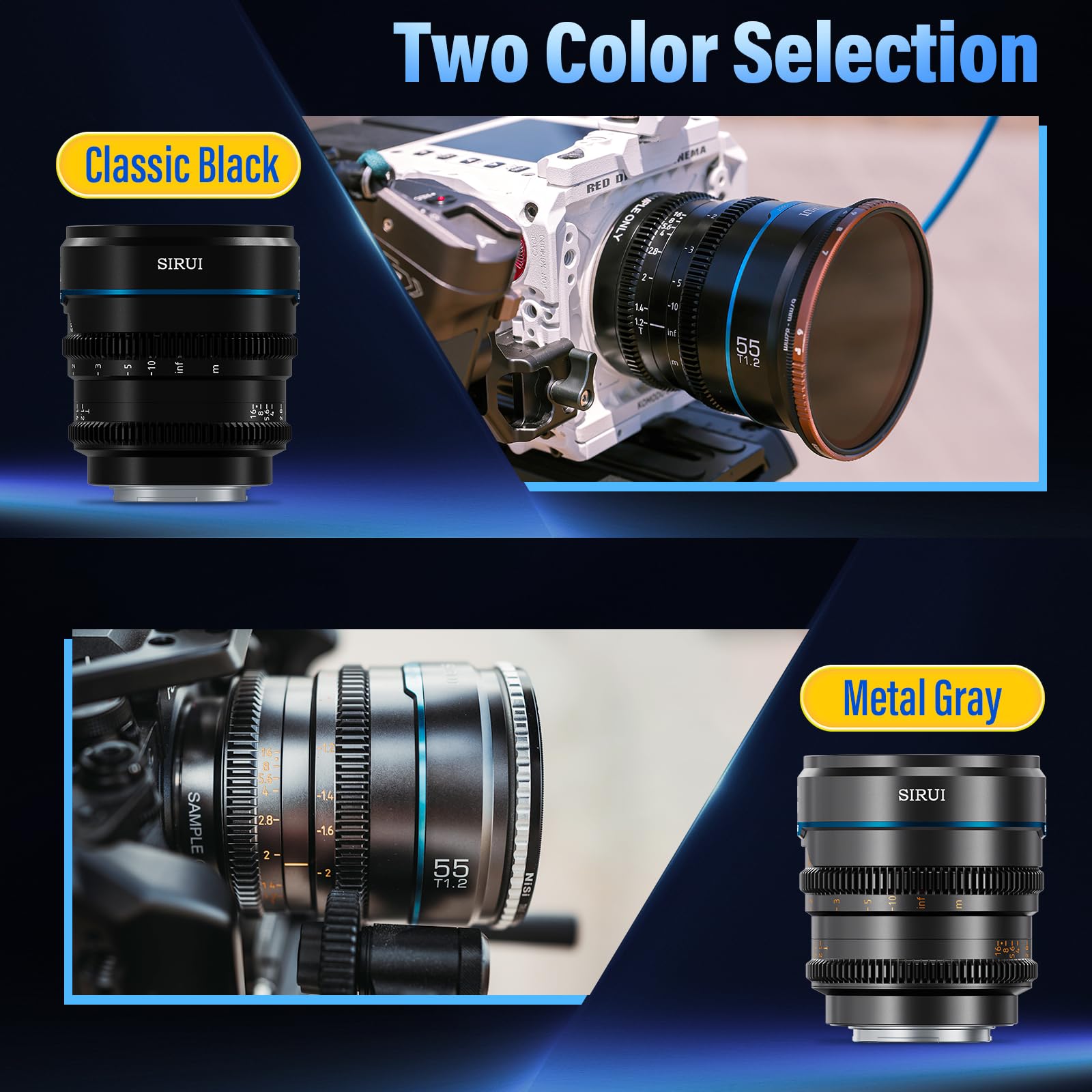 Amazon.com : SIRUI Night Walker 55mm S35 Manual Focus Cine Lens