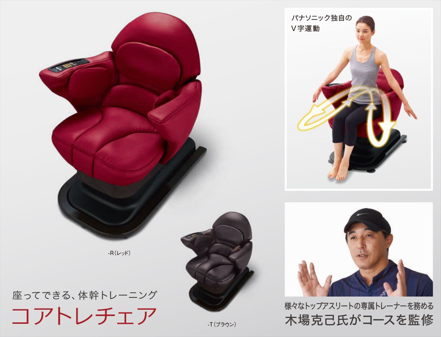 Amazon.co.jp: Panasonic(パナソニック) コアトレチェア ブラウン EU